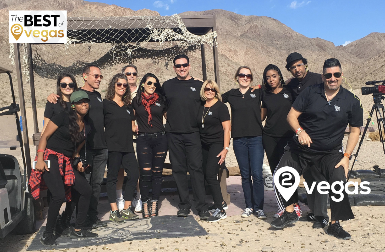 Corporate group machine gun adventure with 2Vegas.com