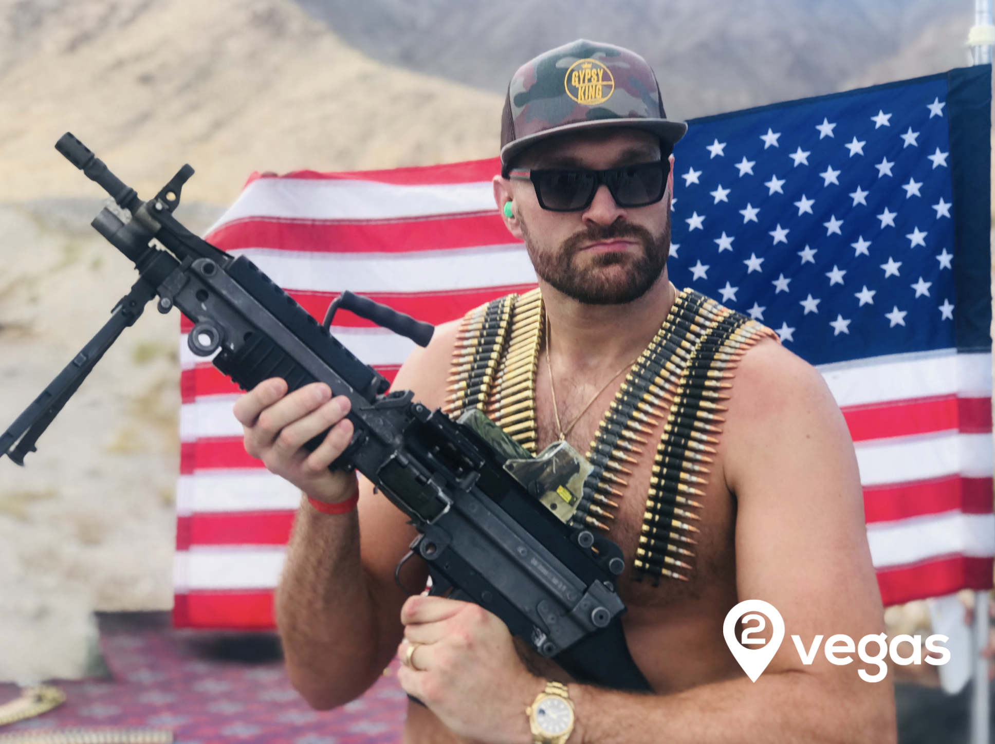 VIP guest on the Hoover Dam and 4 Gun Special desert shooting package with 2Vegas.com